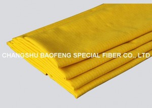 93/5/2 aramid blend fabric in 200gsm yellow