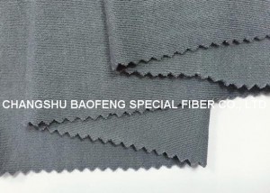 190gsm Lenzing FR/Tencel grey knitted fabric